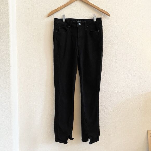 Paige Black Hoxton Skinny Black Jeans Size 26 - Picture 6 of 11